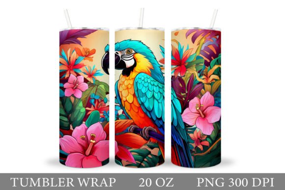 3D Parrot Tumbler Sublimation Guide