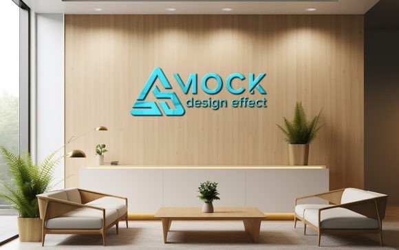 3d Realistic Logo Mockup on Wooden Wall: Elevate Your Brand Presentation