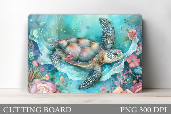 3D Turtle Cutting Board Sublimation Guide