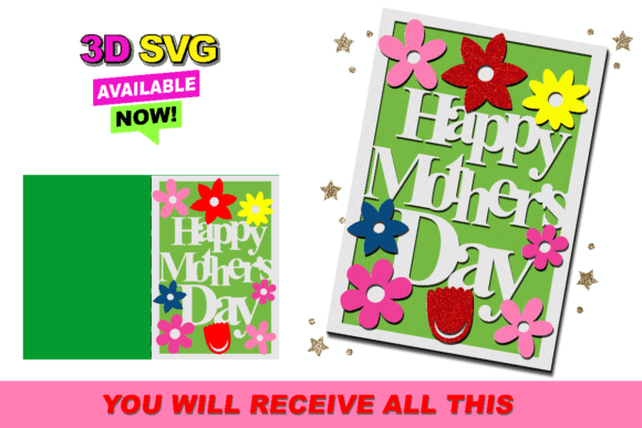 Crafting the Perfect Happy Mothers Day Card with 3D SVG Precision