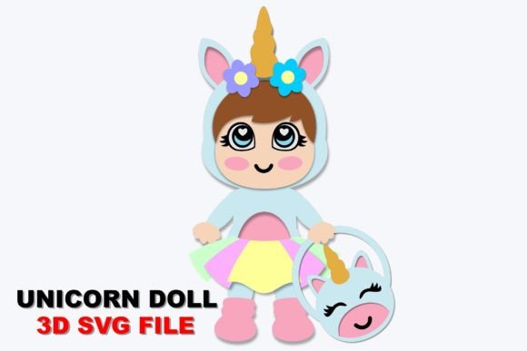 Creating Magical Moments with the Unicorn Baby Doll 3D SVG