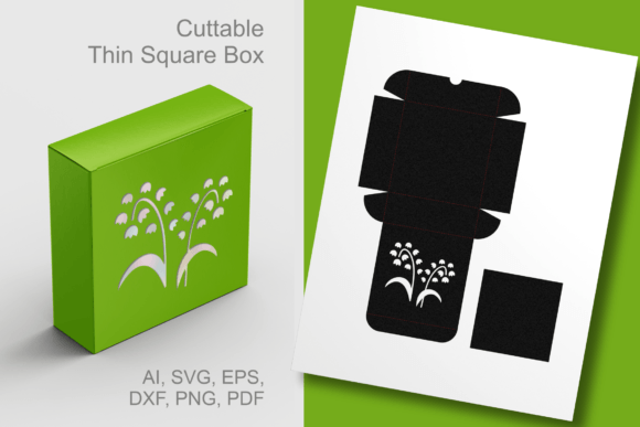 Elevating Gift Presentation with the Lilies of the Valley Thin Square Box