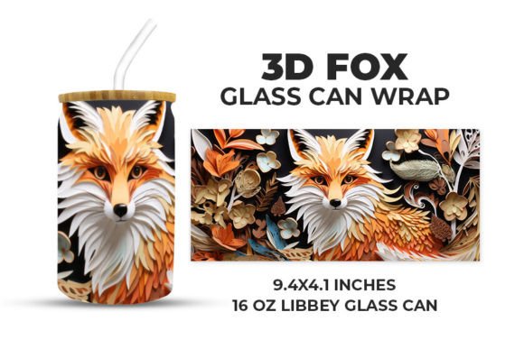 Enhancing Beverage Presentation with the 3D Fox Glass Can Wrap