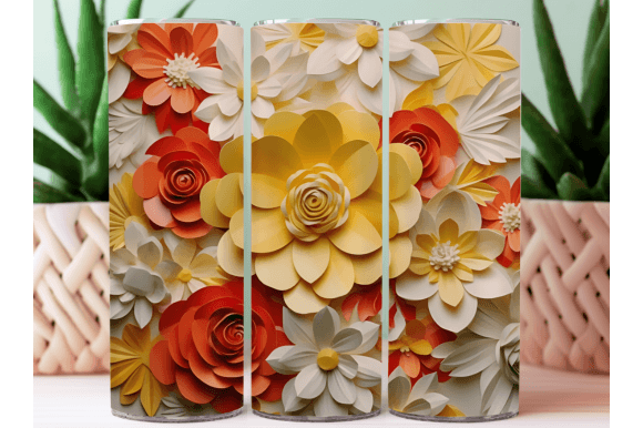Evaluating the 3D Botanical Flower Tumbler Wrap for Custom Sublimation