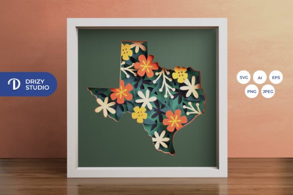 Evaluating the Floral Texas Map 3D Shadow Box for DIY Craft Projects