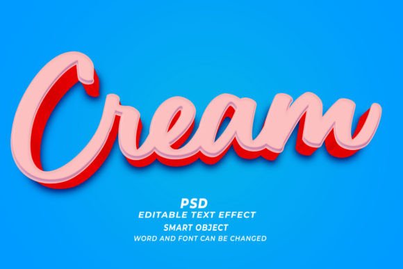 Integrating Cream PSD 3D Editable Text Effect into Your Design Workflow