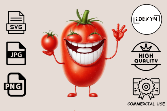 Integrating Tomato 3D Clipart Comic Style Sublimation into Your Creative Workflow