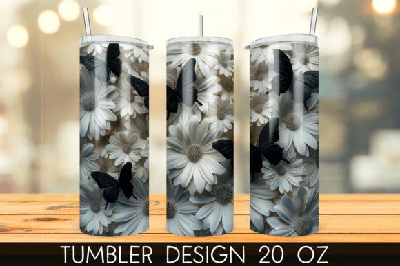 Mastering the 3D Black Butterfly Flower Tumbler Wrap: A Guide to Professional Sublimation Design