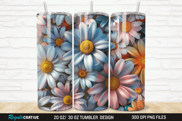Mastering the 3D Flower Colored Daisy Tumbler Wrap for Professional Sublimation Results