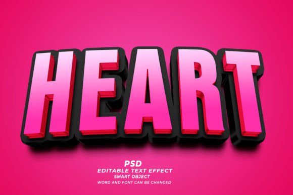 Mastering the Hearts PSD 3D Editable Text Effect for Professional Design Results