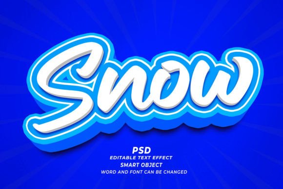 Mastering Visual Impact: A Comprehensive Guide to Snow PSD 3D Editable Text Effects