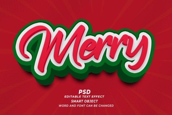 Mastering Visual Impact: A Guide to Merry PSD 3D Editable Text Effects