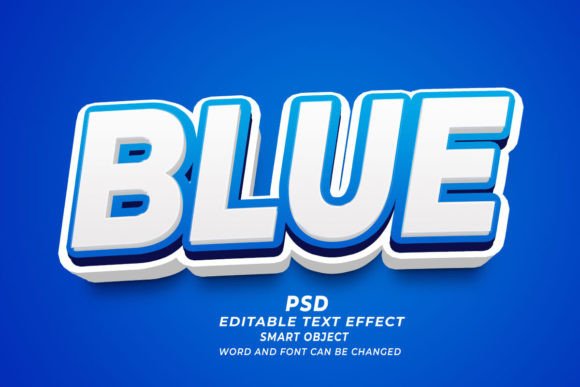 Mastering Visual Impact with Bllue PSD 3D Editable Text Effect