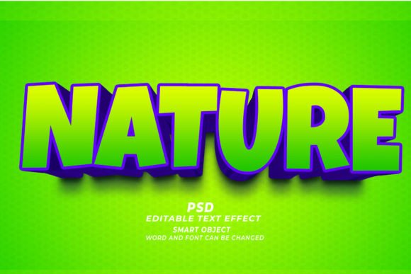 Mastering Visual Impact with Nature PSD 3D Editable Text Effect