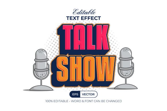 Mastering Visual Impact with the 3D Text Effect Talk Show Design Kit