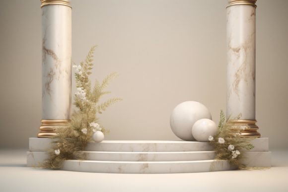 Stone Podium Background: Elevating Visual Presentations and Product Displays