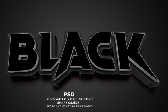 Unlocking Professional Design with Black PSD 3D Editable Text Effect