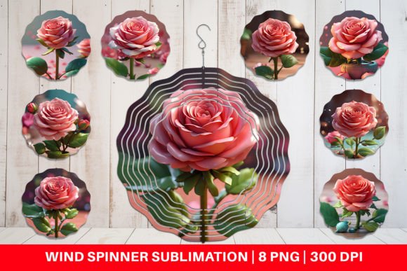 Wind Spinner 3D Flower Rose: A Strategic Asset for Visual Branding and Creative Expression